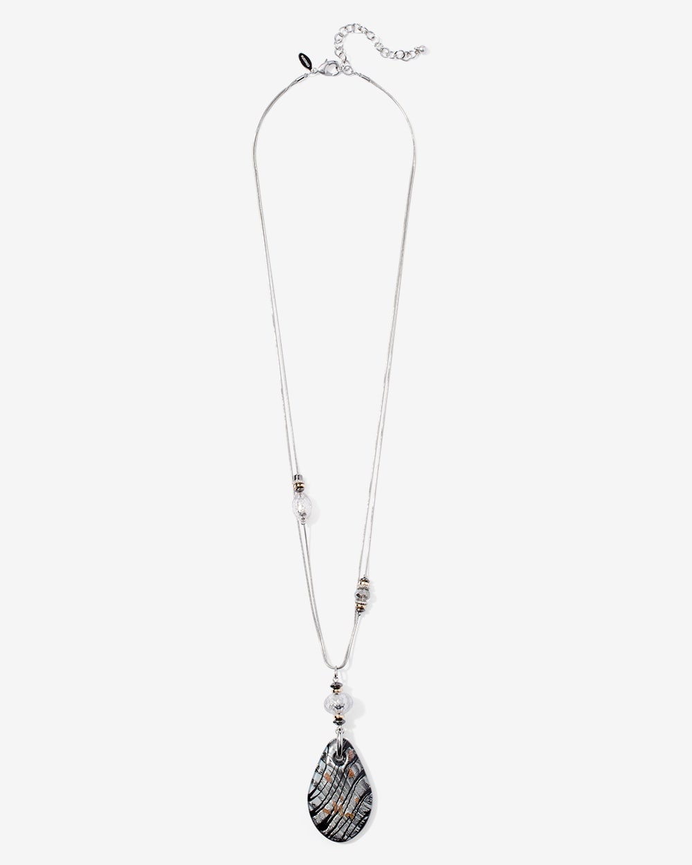 Glass Swirls Pendant Necklace