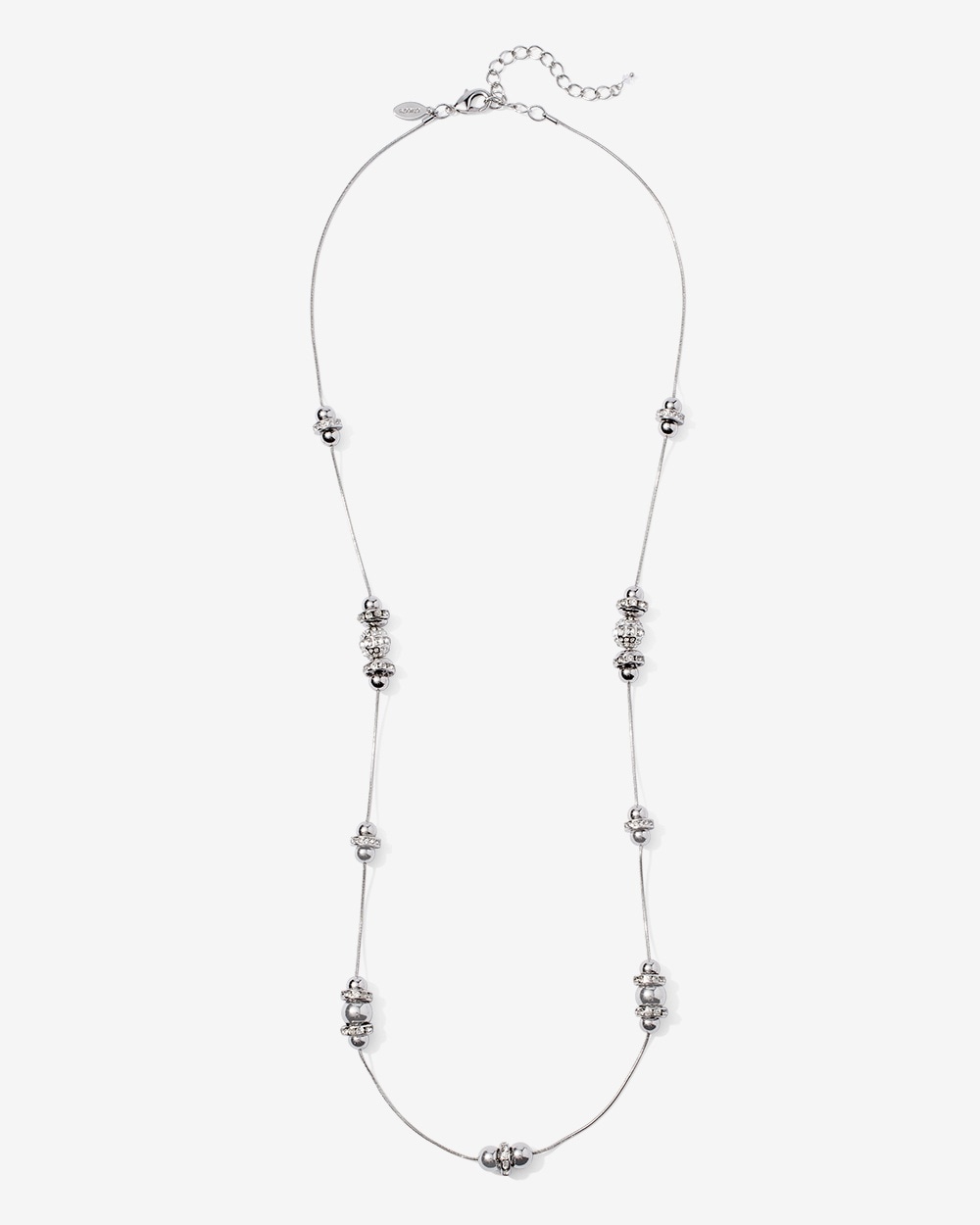 Sparkle Stacks Metal Necklace