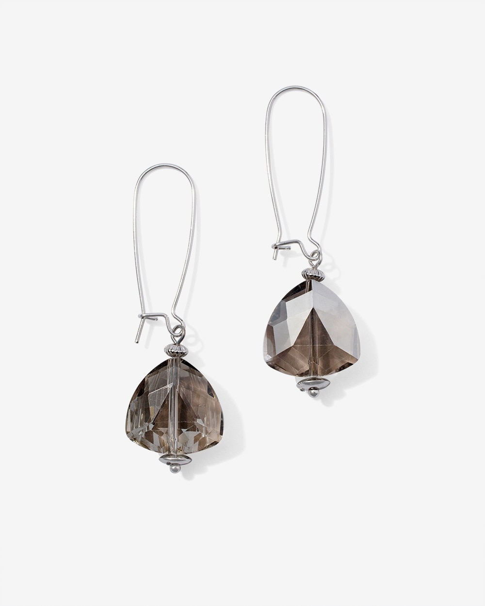 Faceted Layers Drop Earrings
