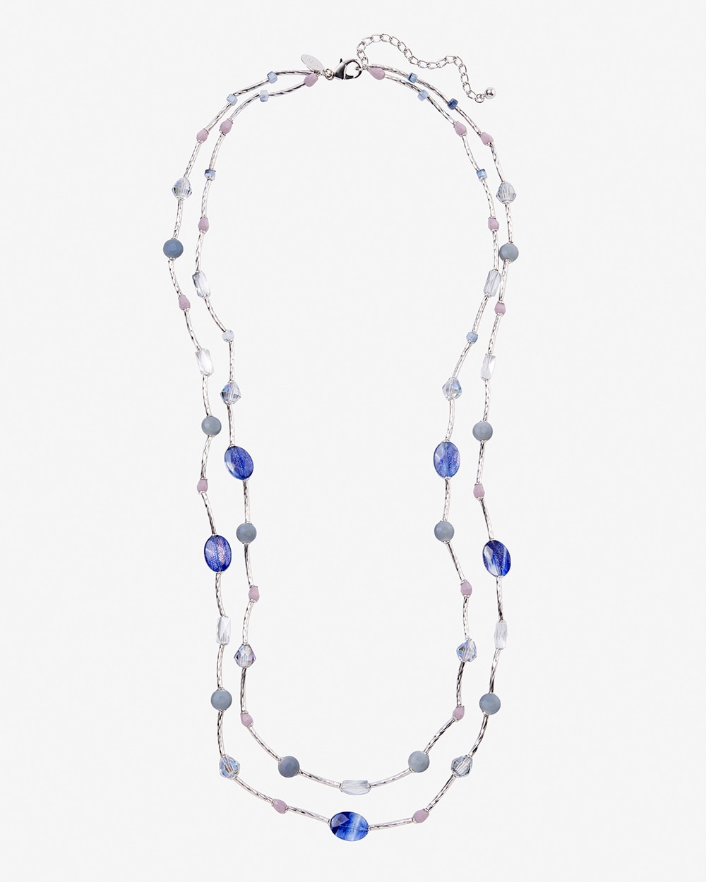 Wavy Blues Multi-Strand Necklace