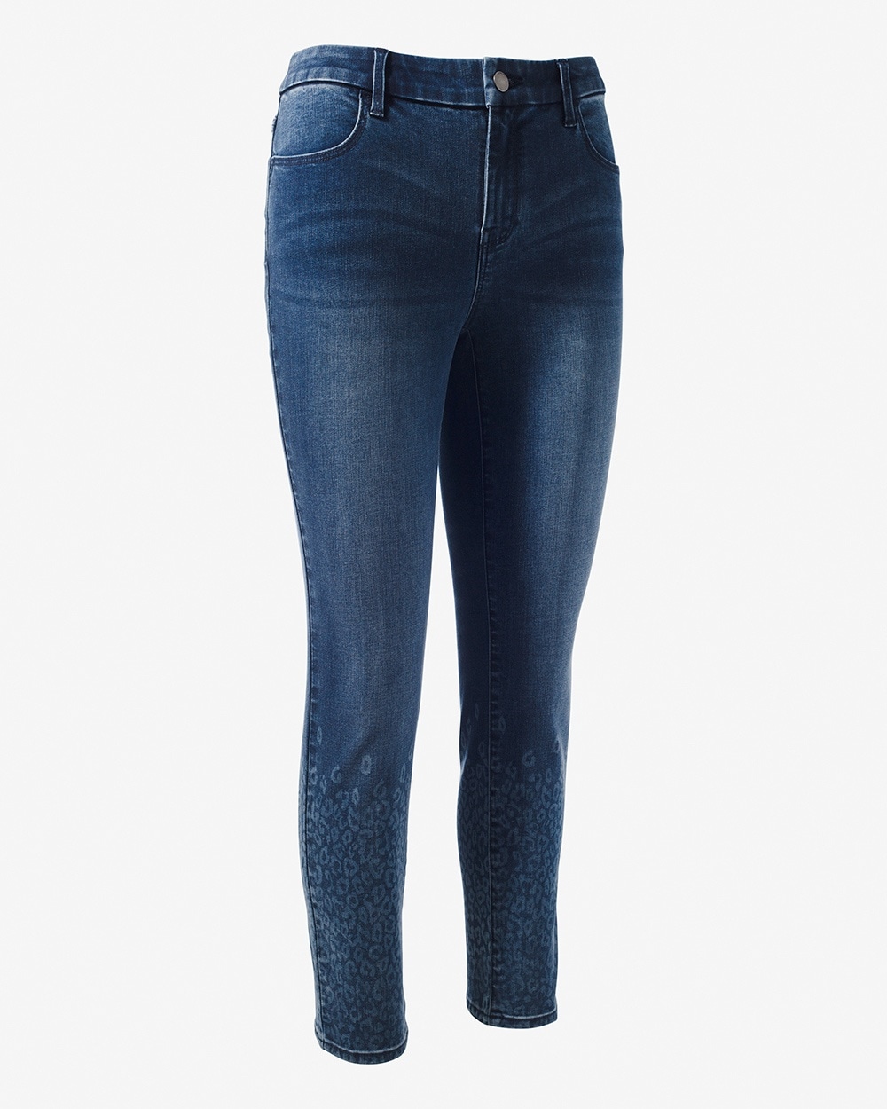 Ombr&#233 Animal Girlfriend Ankle Jeans