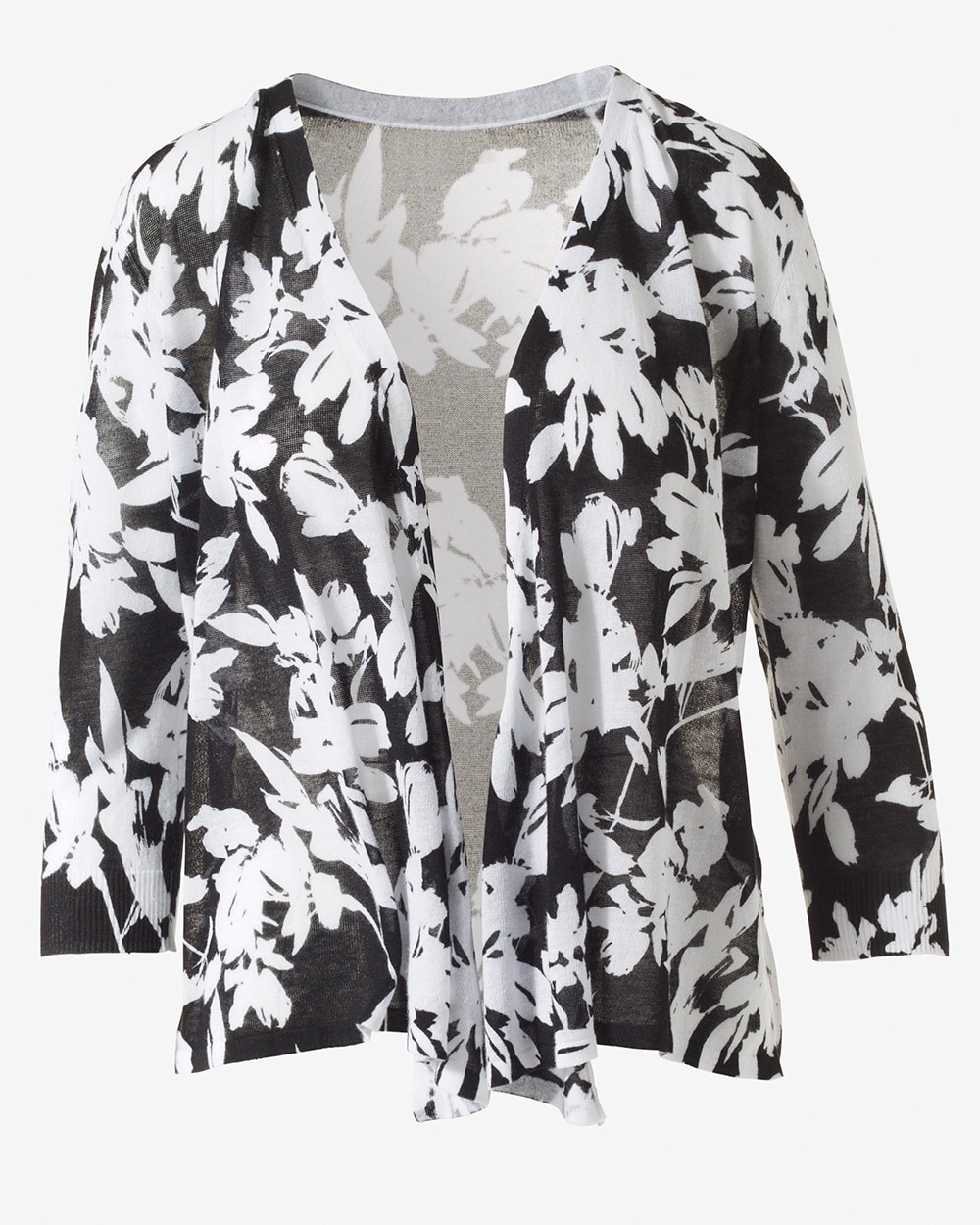 Silhouette Floral Convertible Cardigan
