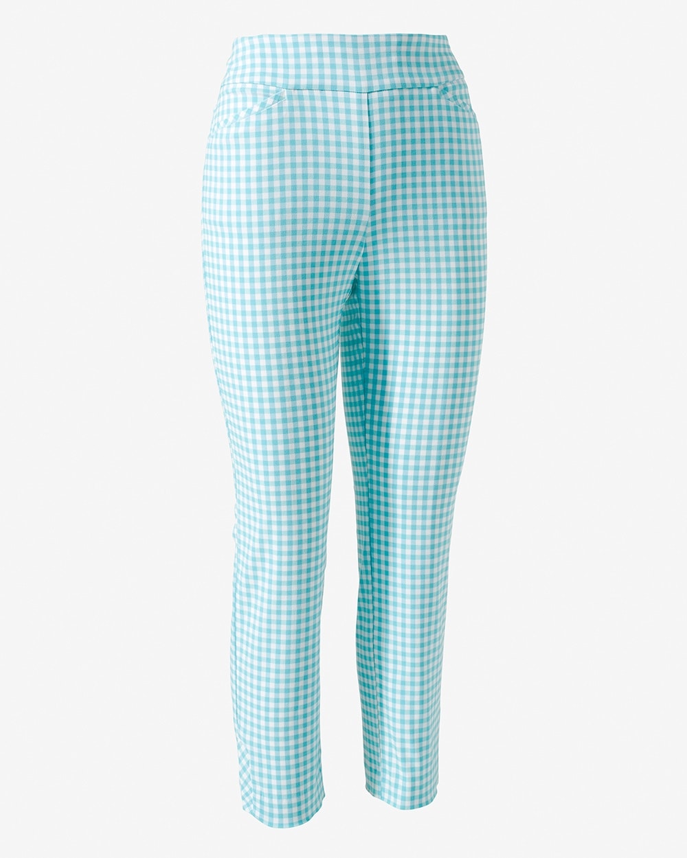 Perfect Stretch Gingham Dream Slim Ankle Pants