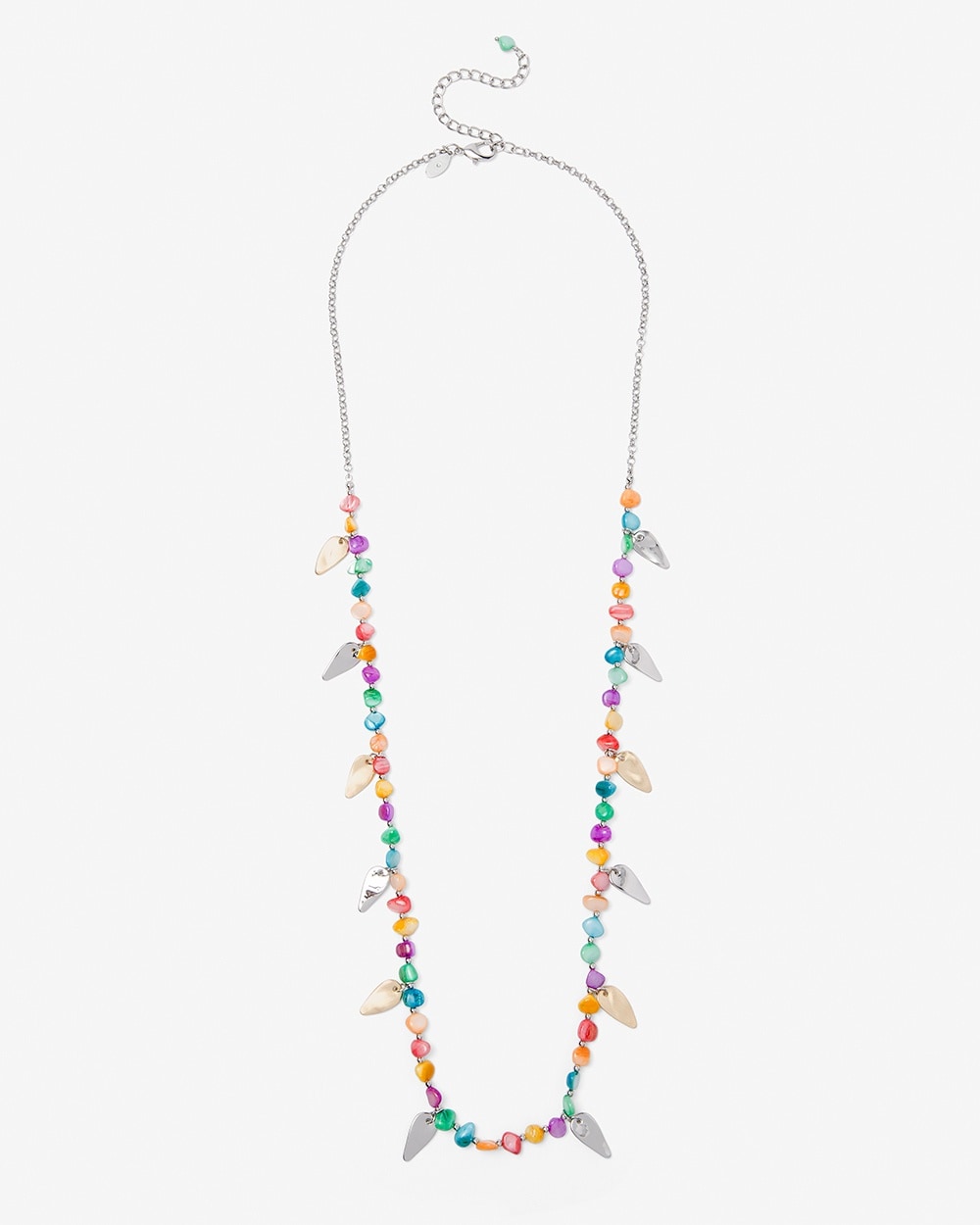 Colorful Multi-Bead Long Necklace