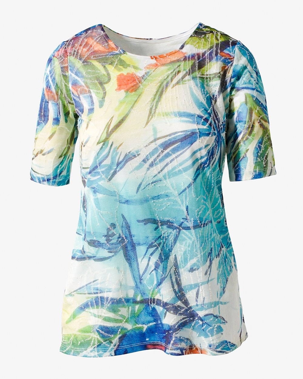 Tropical Wow Scoop-Neck Tunic