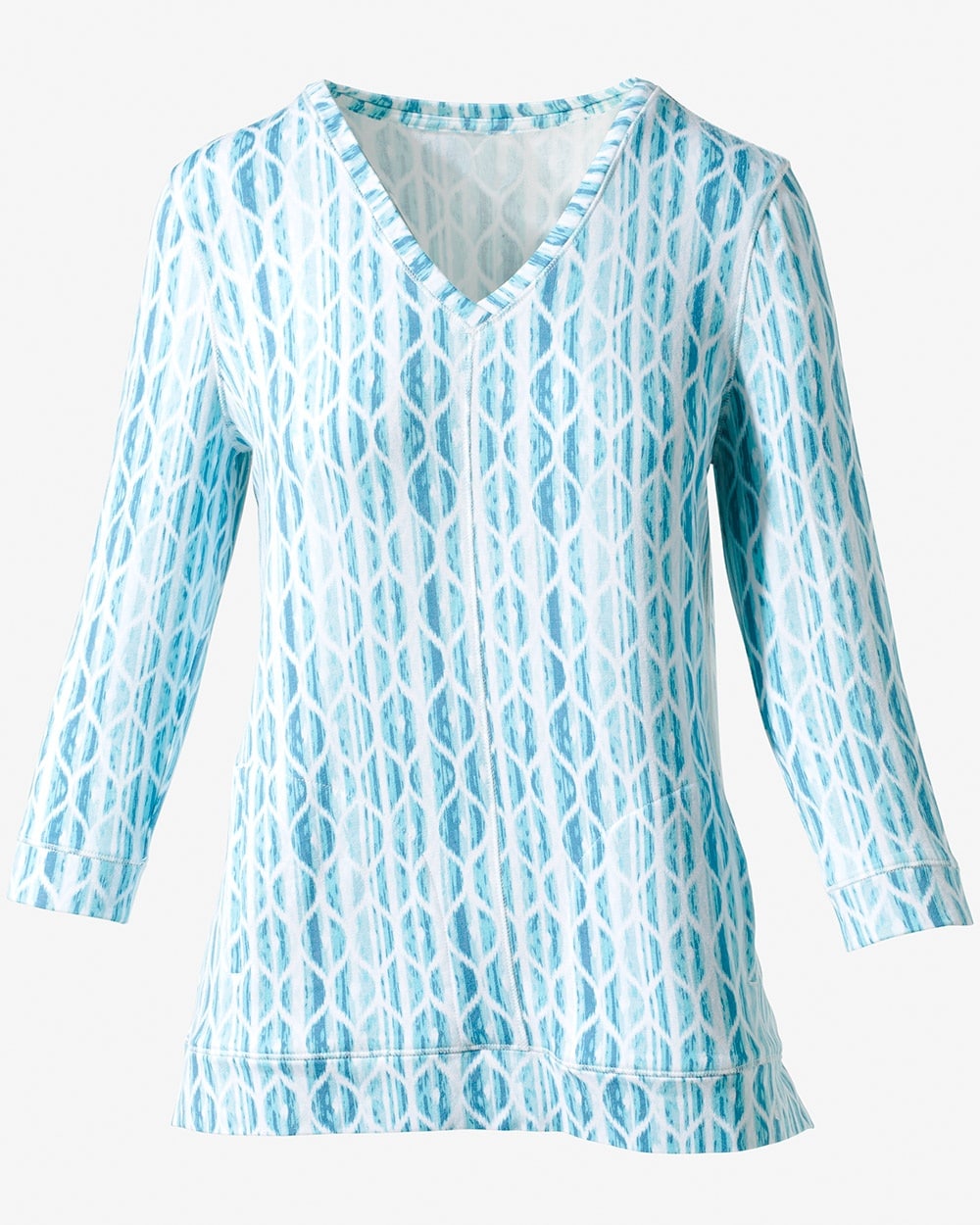 Weekends Peaceful Getaway V-Neck Pullover Tunic