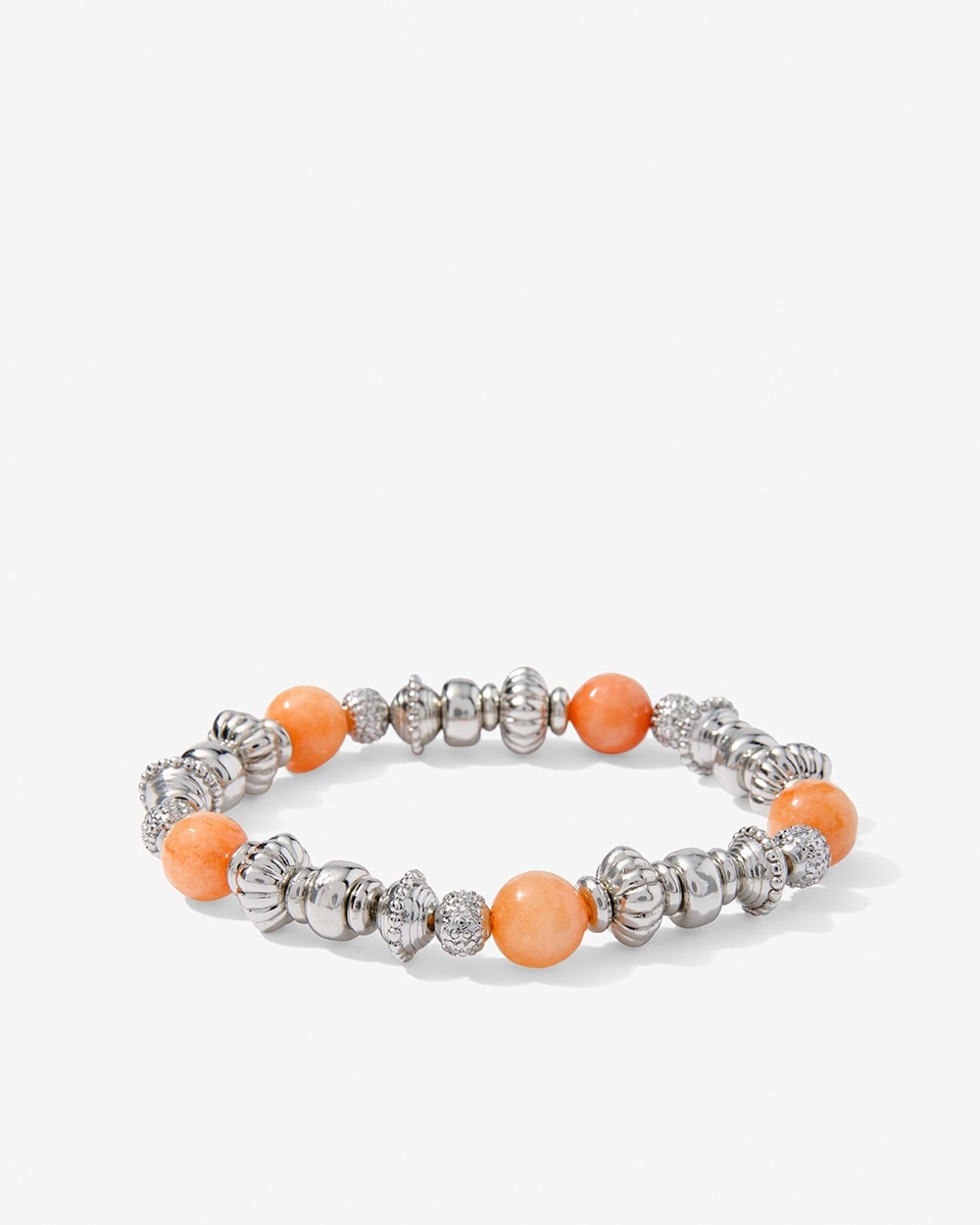 Color Bead and Metal Mix-N-Match Stretch Bracelet