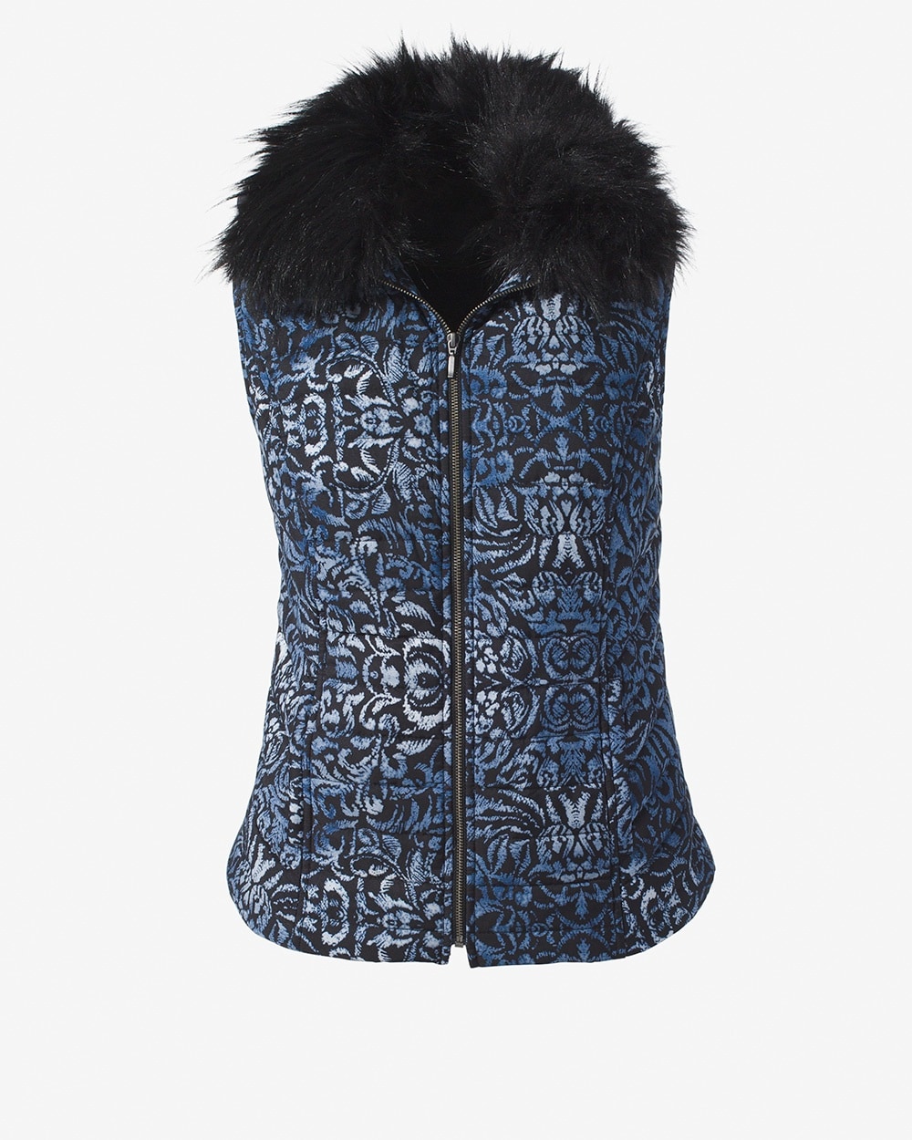 Animal Damask Quilted Everyday Vest
