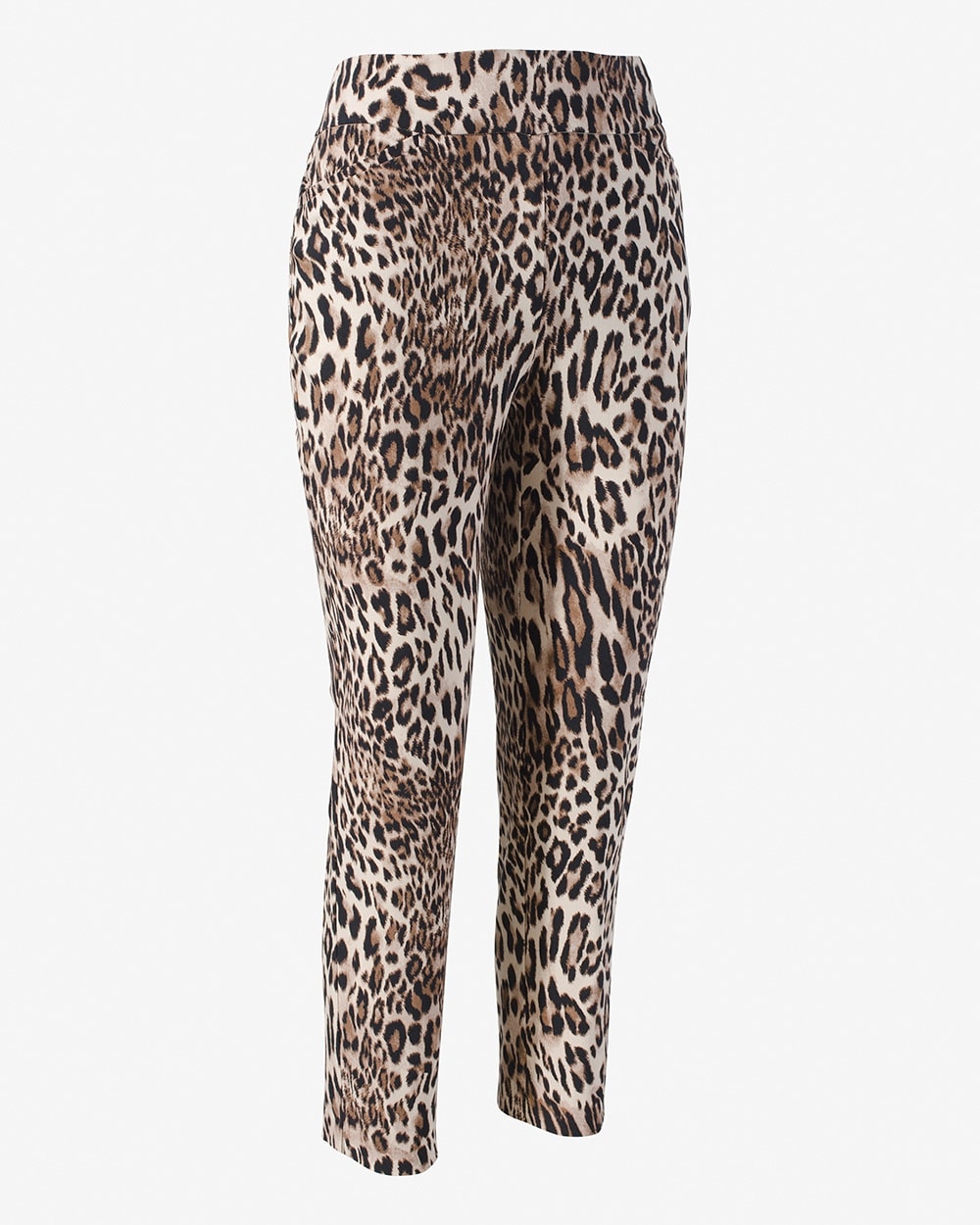 Perfect Stretch Japanese Leopard Josie Slim Ankle Pants