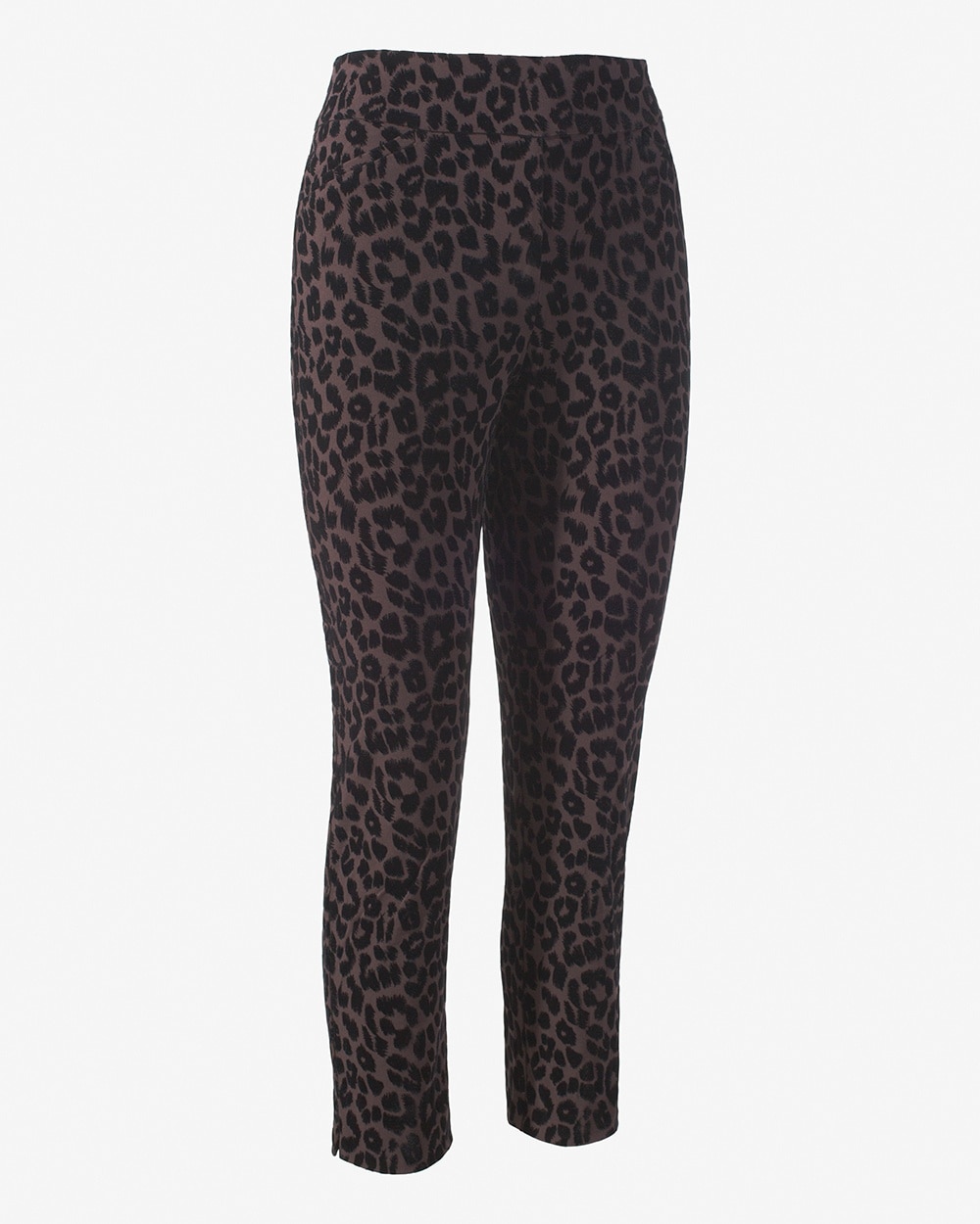 Perfect Stretch Cheetah-Flocked Josie Slim Ankle Pants