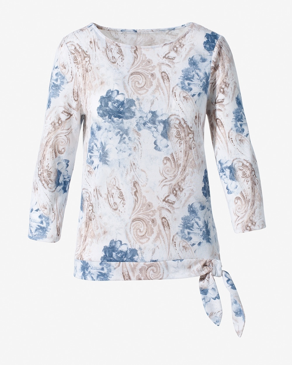 CoziSoft Floral Medley Side-Tie Tee
