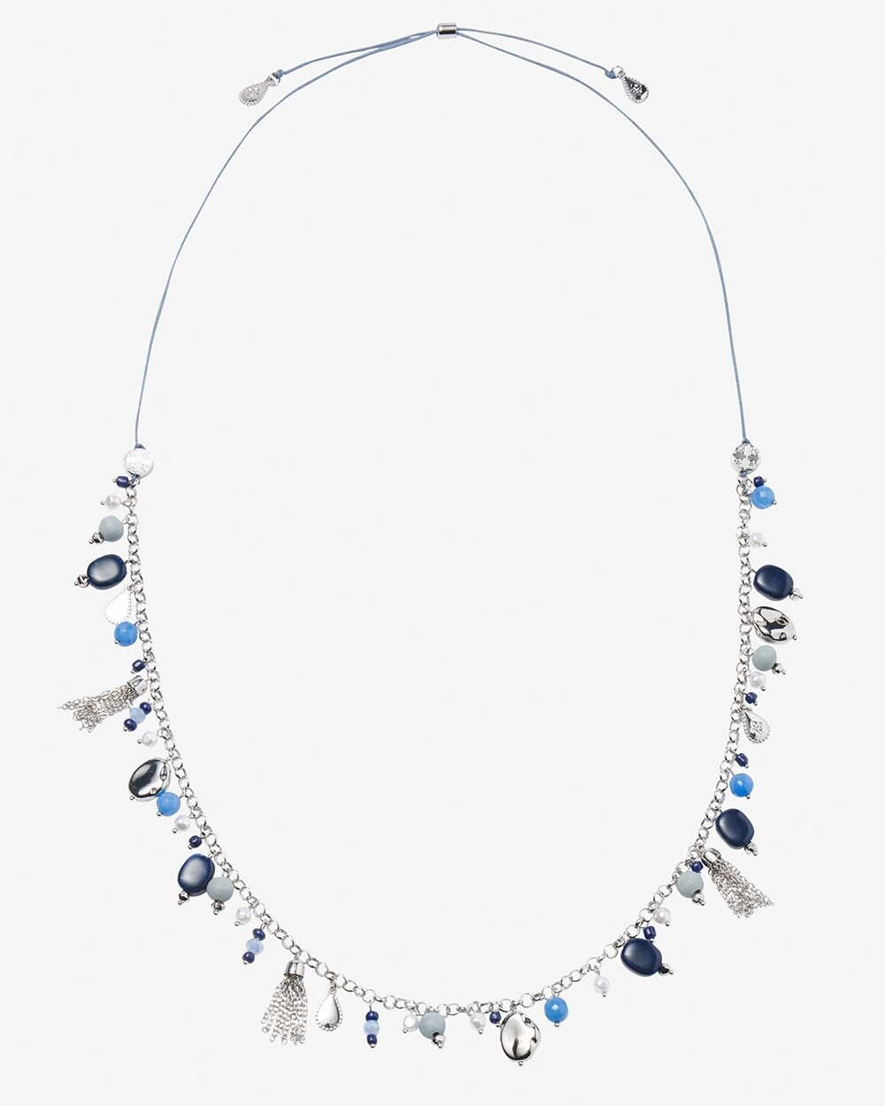 Blue Artisan Adjustable Necklace