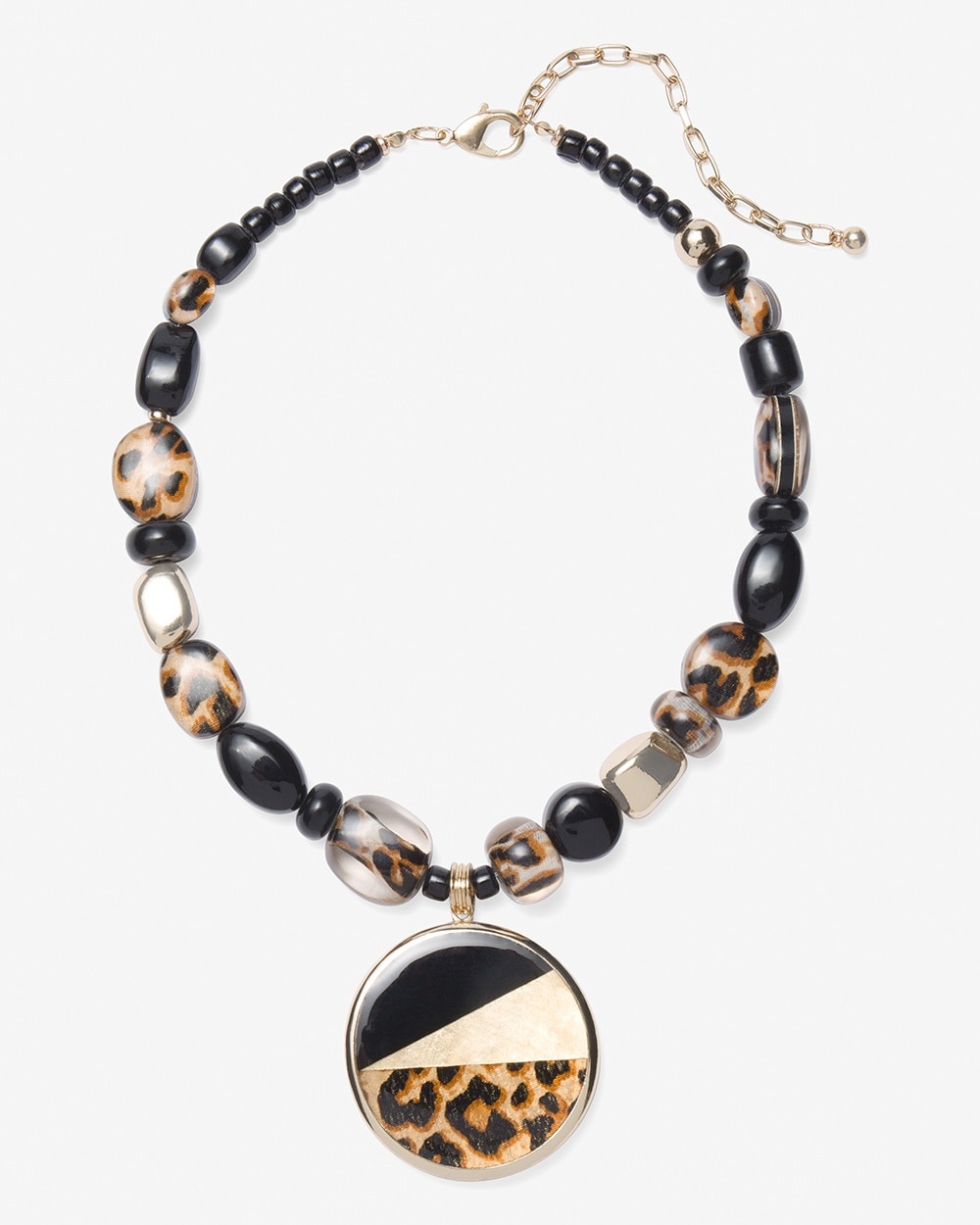 Black Gold Animal Pendant Necklace