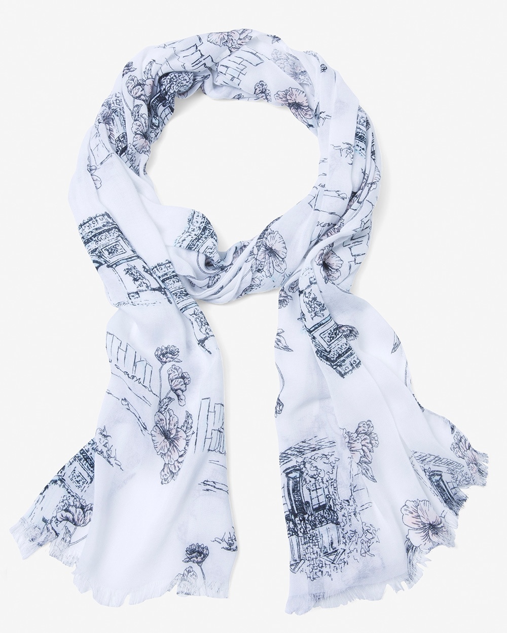 Paris In Spring Oblong Scarf