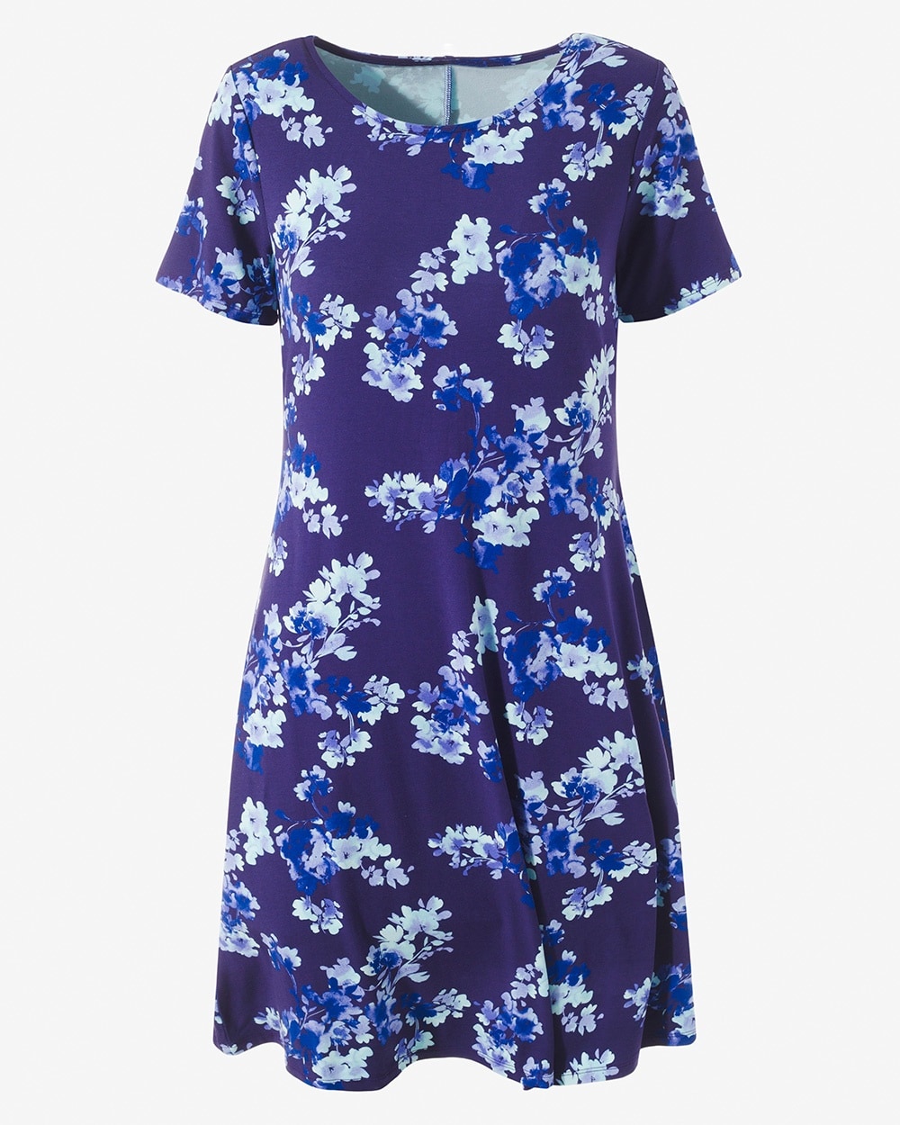 Floral Ambiance Knee-Length Dress