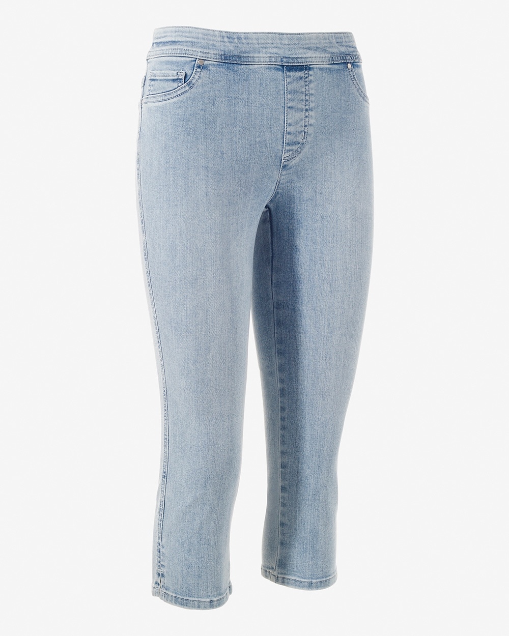 Perfect Stretch Pull-On Girlfriend Capri Jeans