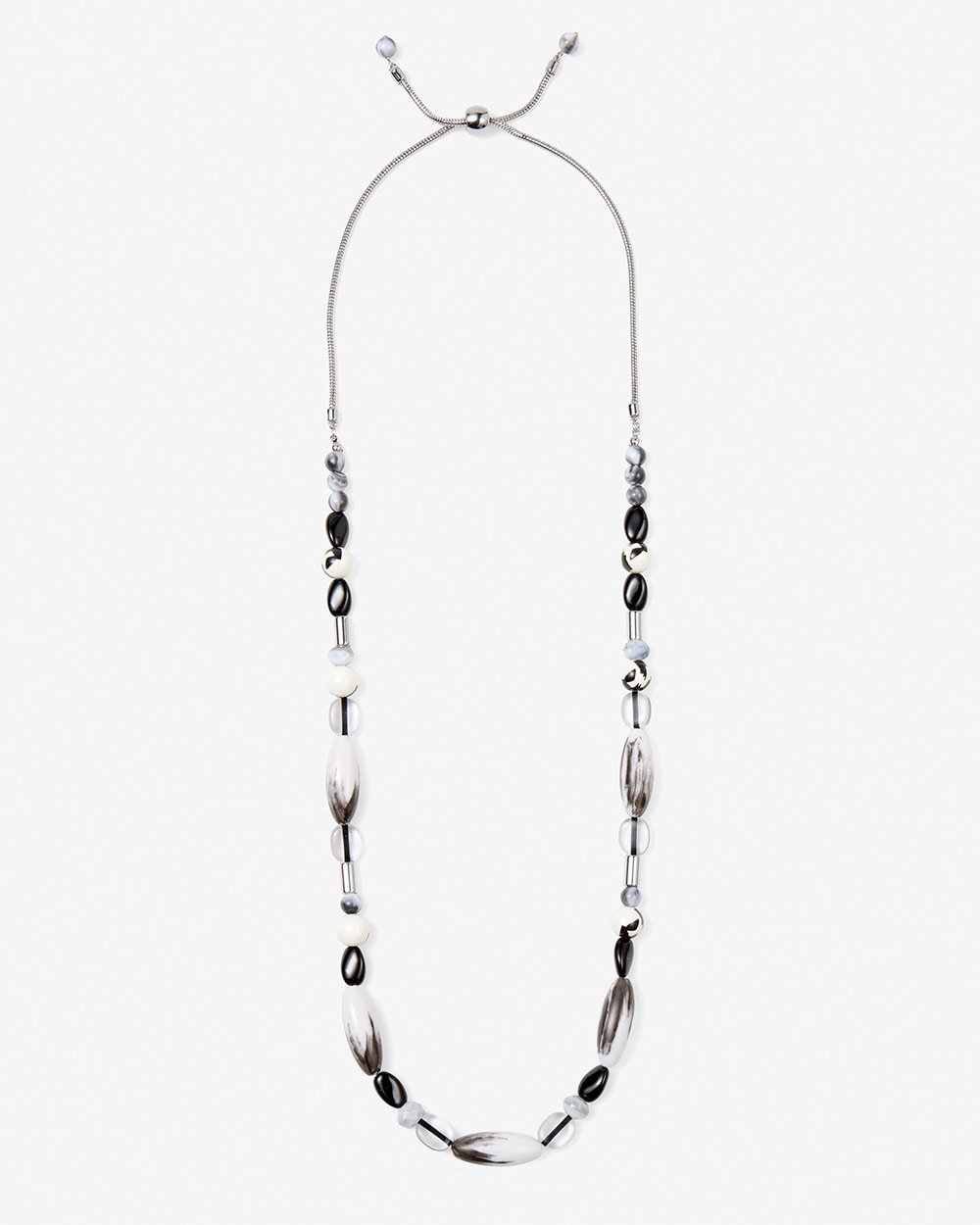 Black & White Adjustable Necklace