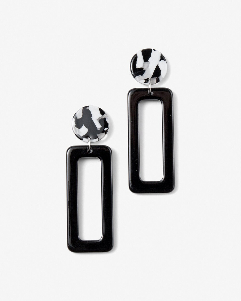 Black & White Chandelier Earrings