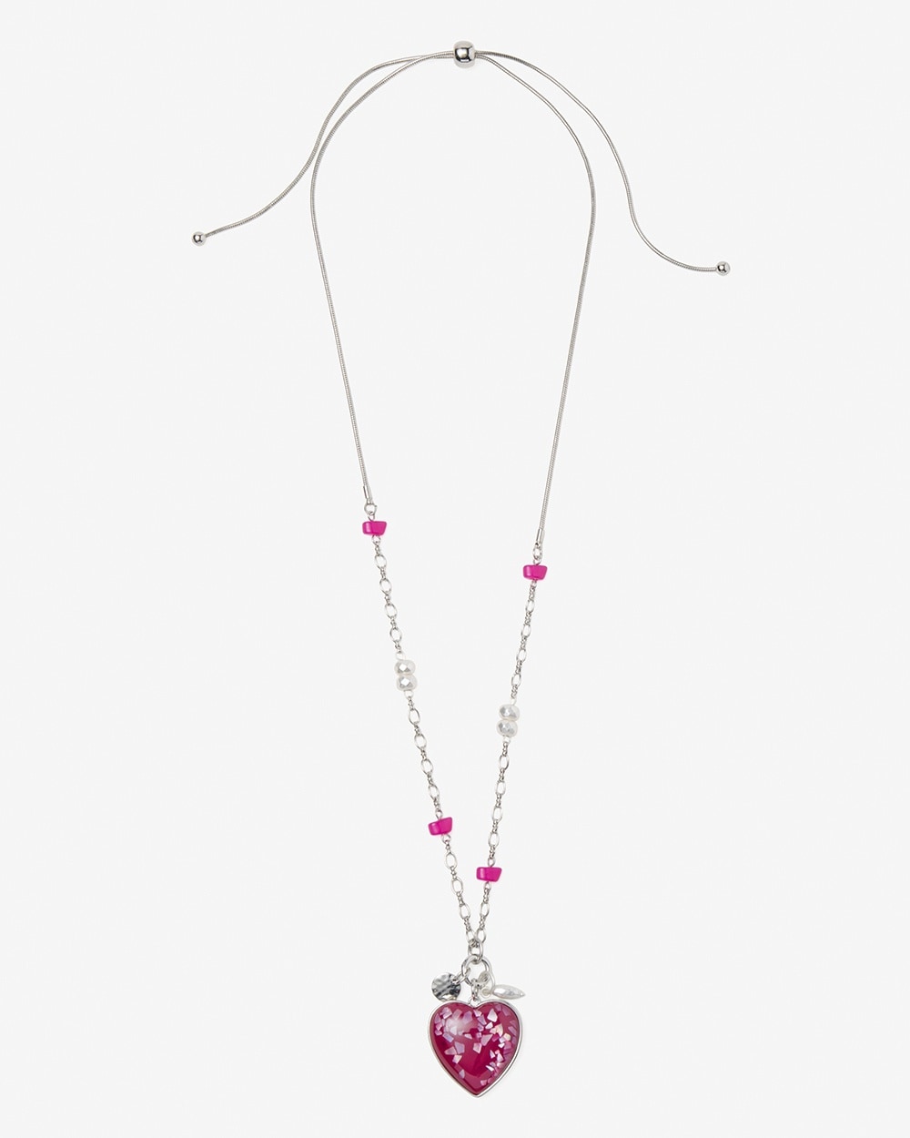 Berry Fun Heart Reversible Pendant Adjustable Necklace