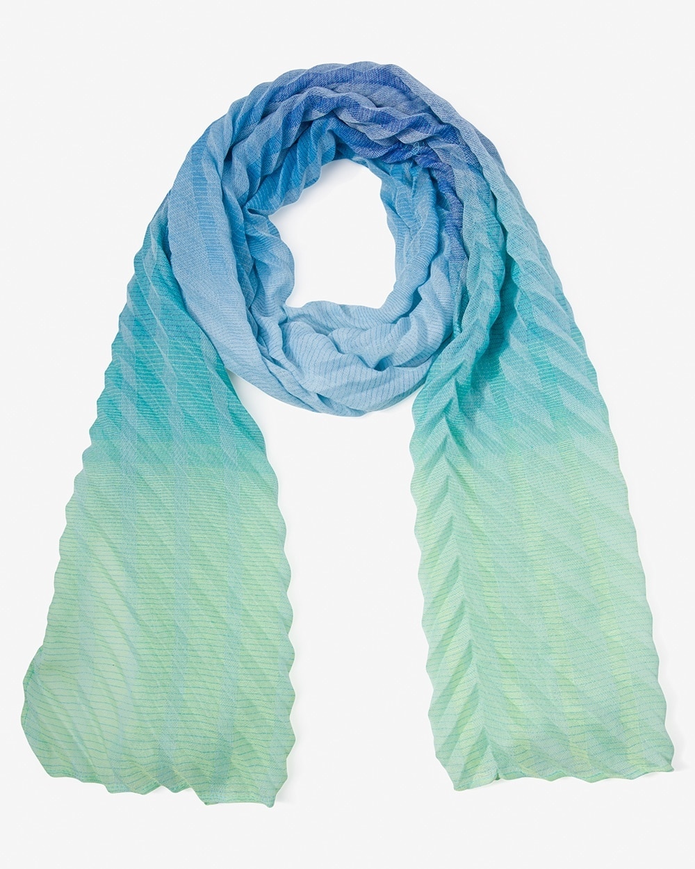 Fading Sunset Pleated Oblong Scarf