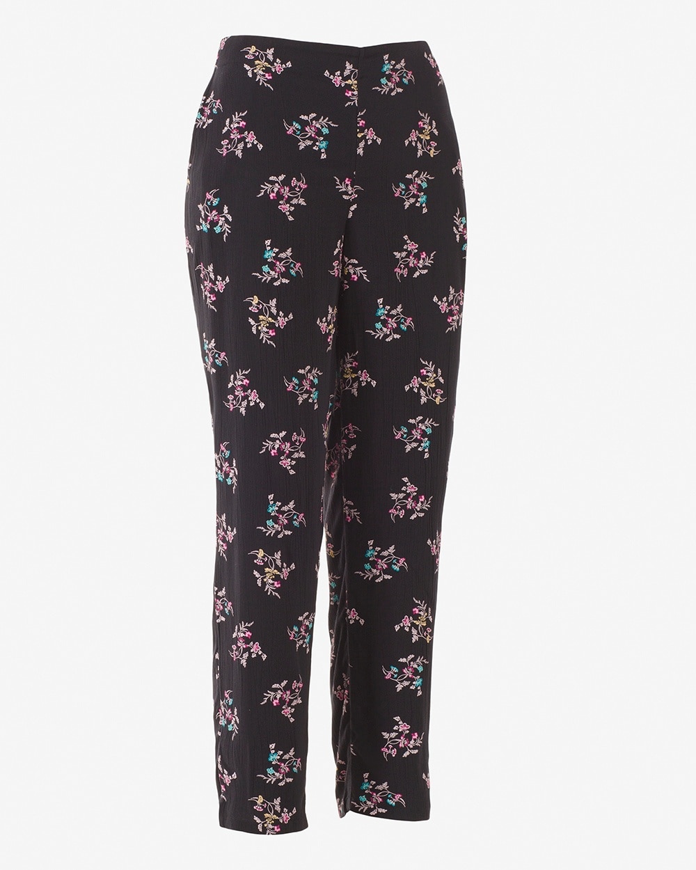 Paisley Fusion Crinkle Ankle Pants