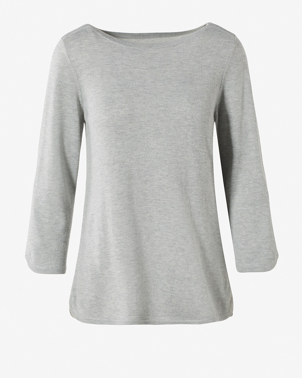 Touch of Cashmere Tulip-Hem Pullover