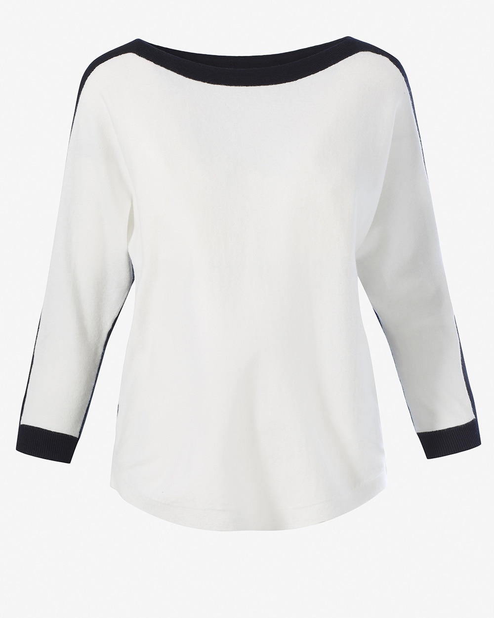 Mixed Colorblock Boatneck Pullover