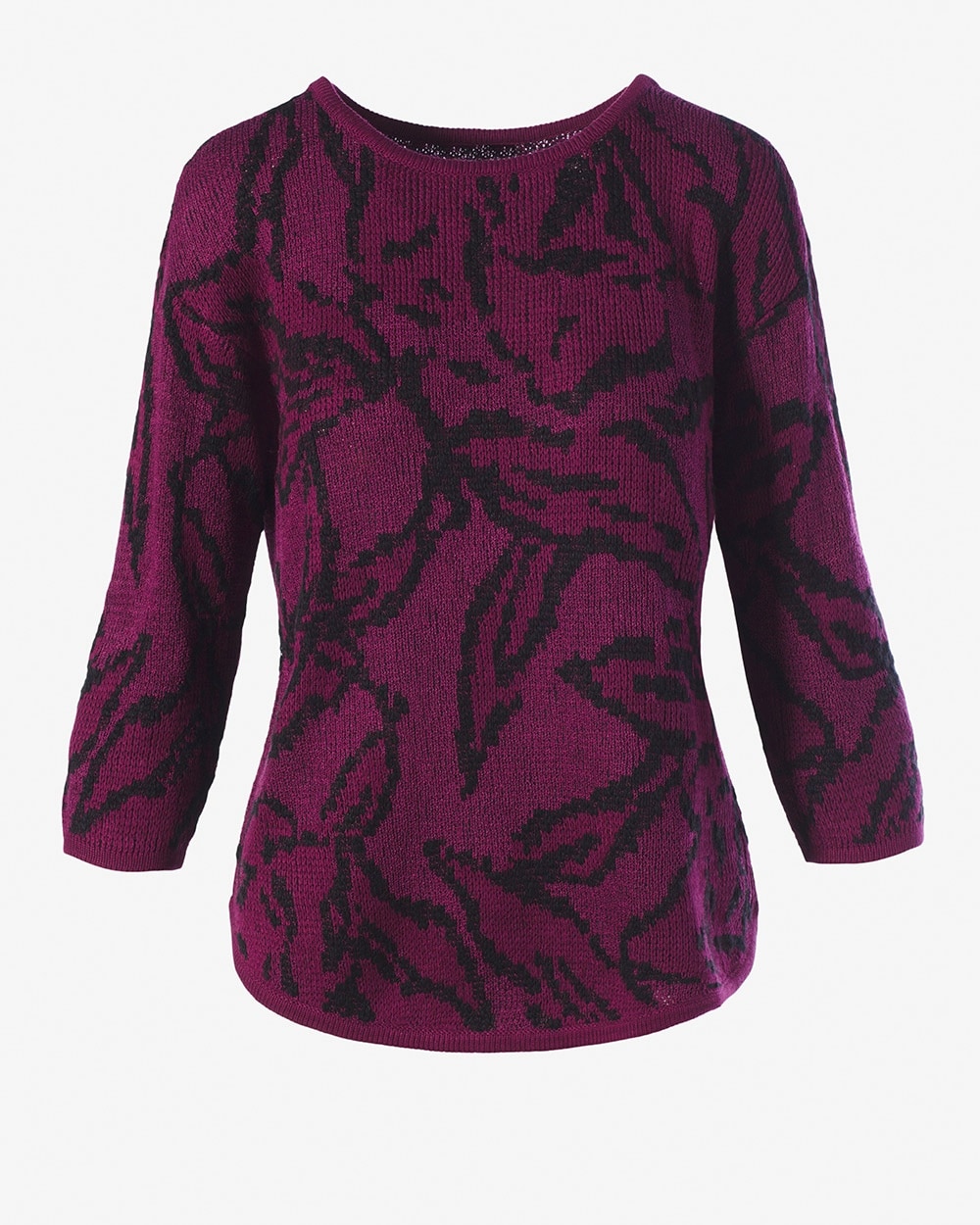 Floral Lane Shirttail Sweater
