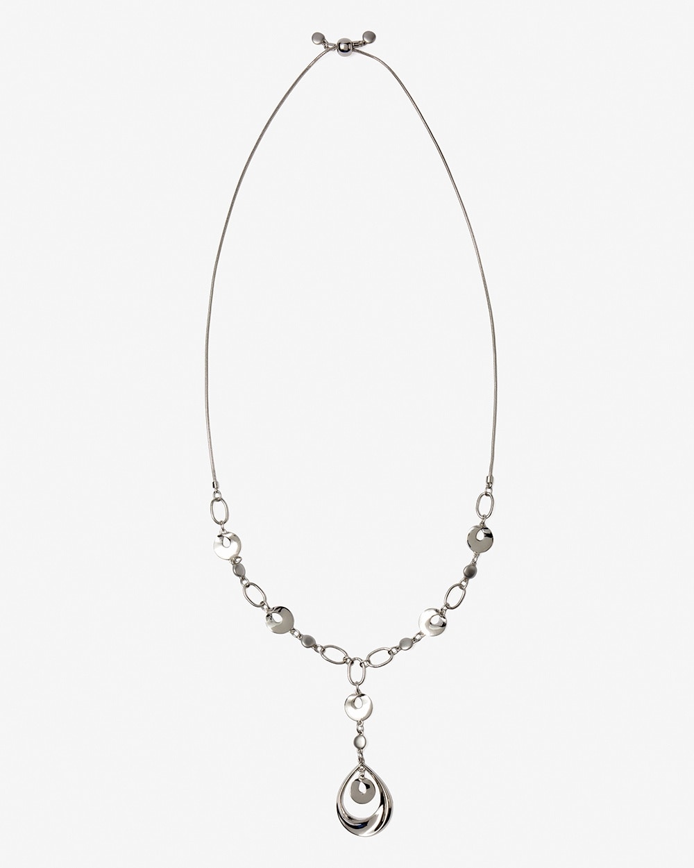 Silvertone Adjustable Necklace