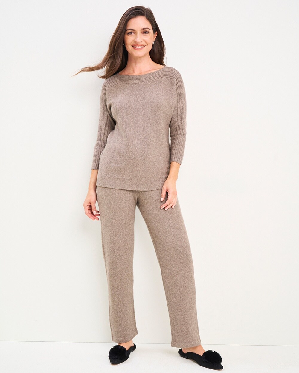 Weekends Pull-On Sweater Pants