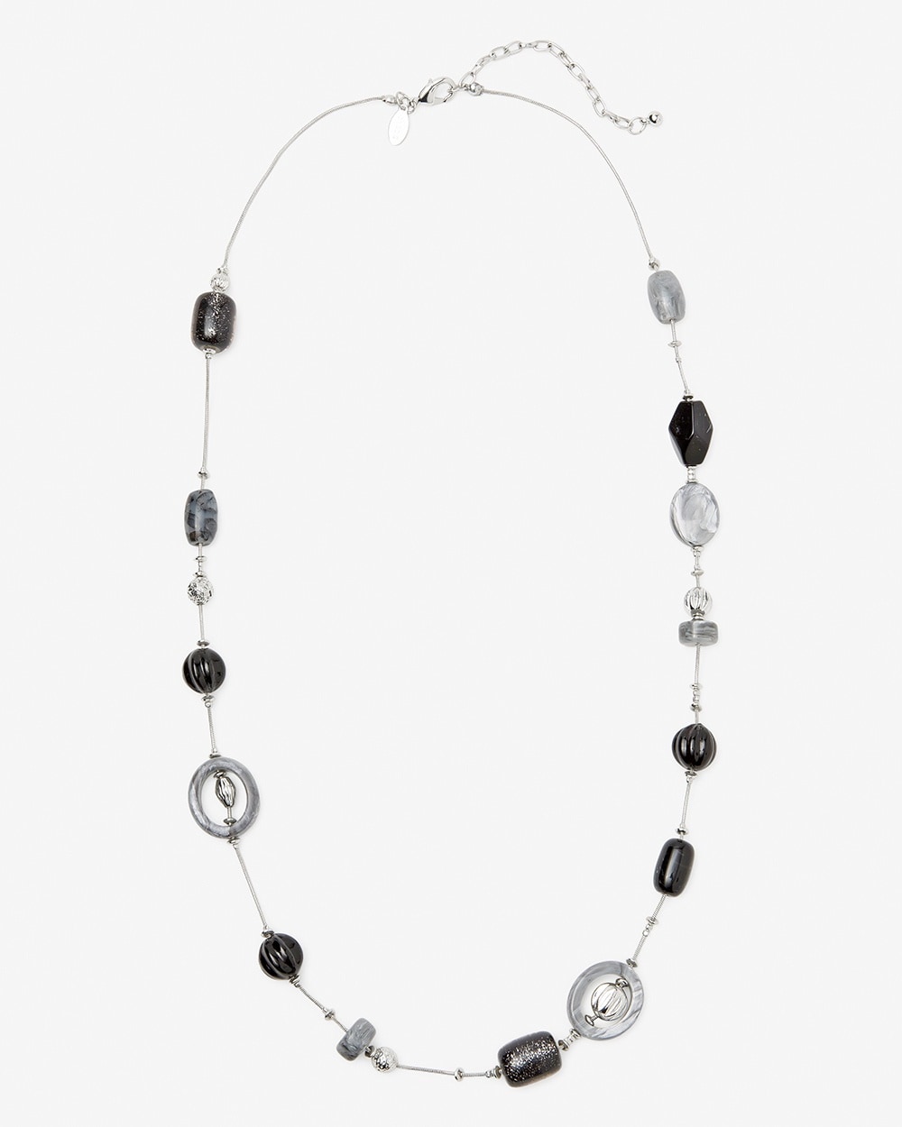 Graphic Faux Marble Necklace