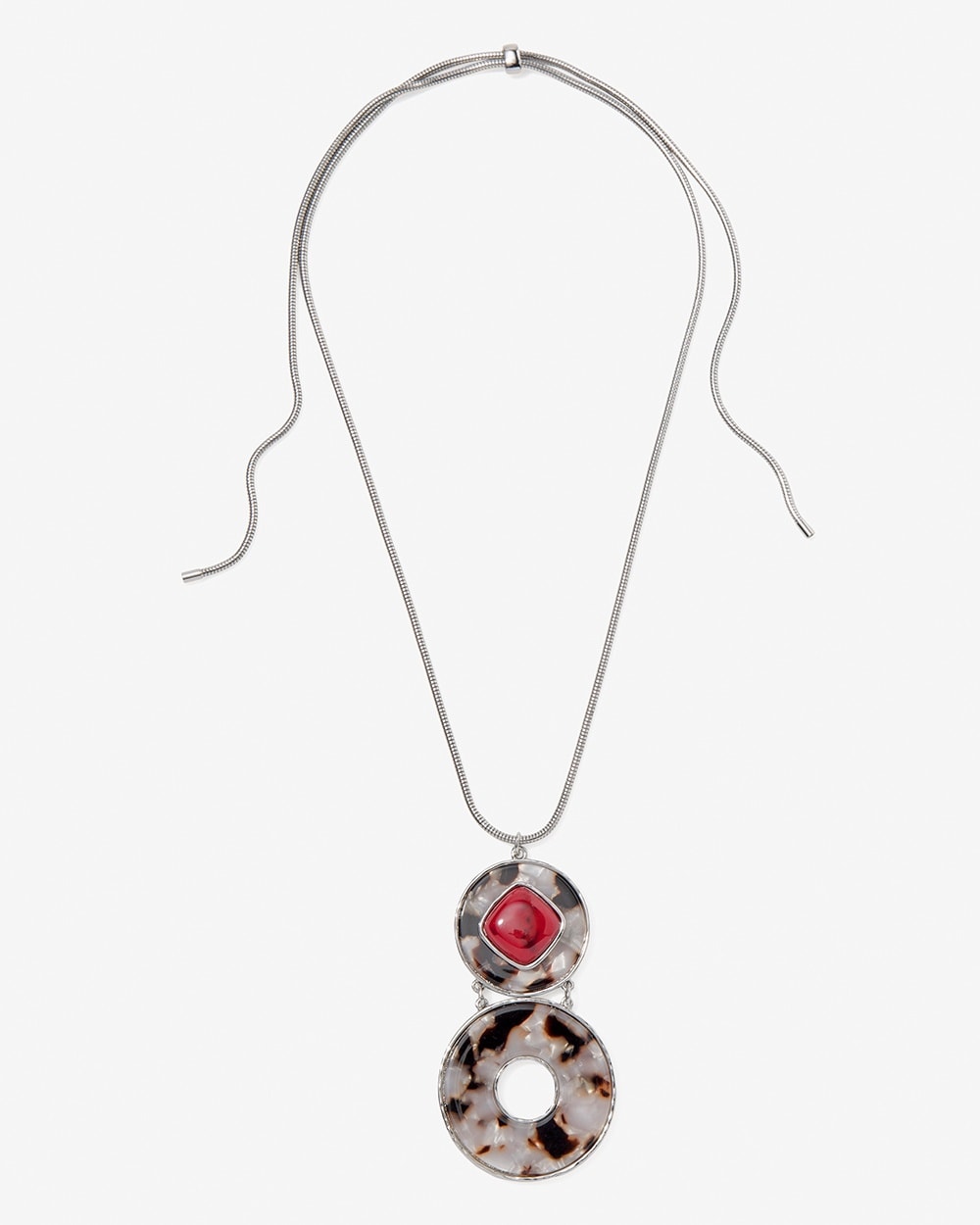 Red Tort Pop Adjustable Pendant Necklace