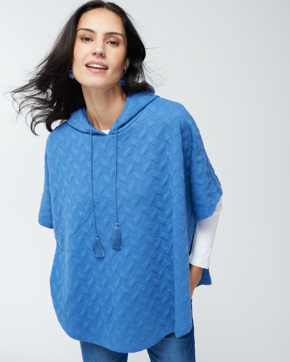 Quilted Hooded Poncho