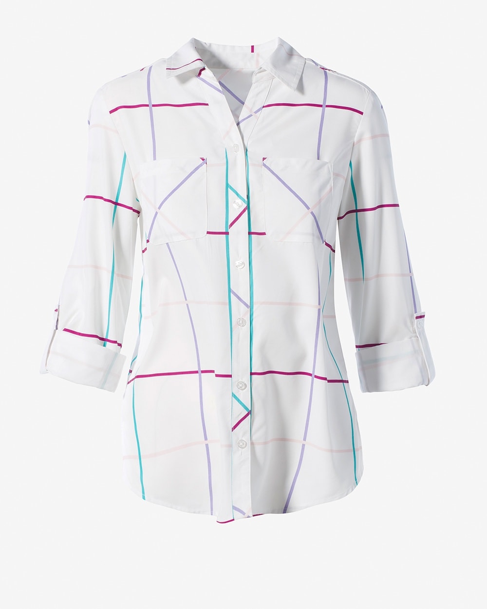 Spectrum Stripe Button-Down Shirt