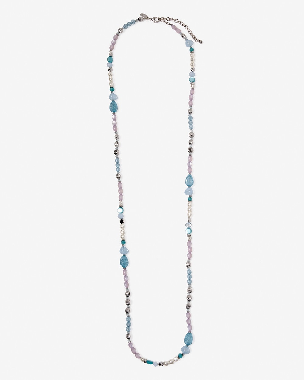 Boardwalk Faux Pearl Single Wrap Necklace
