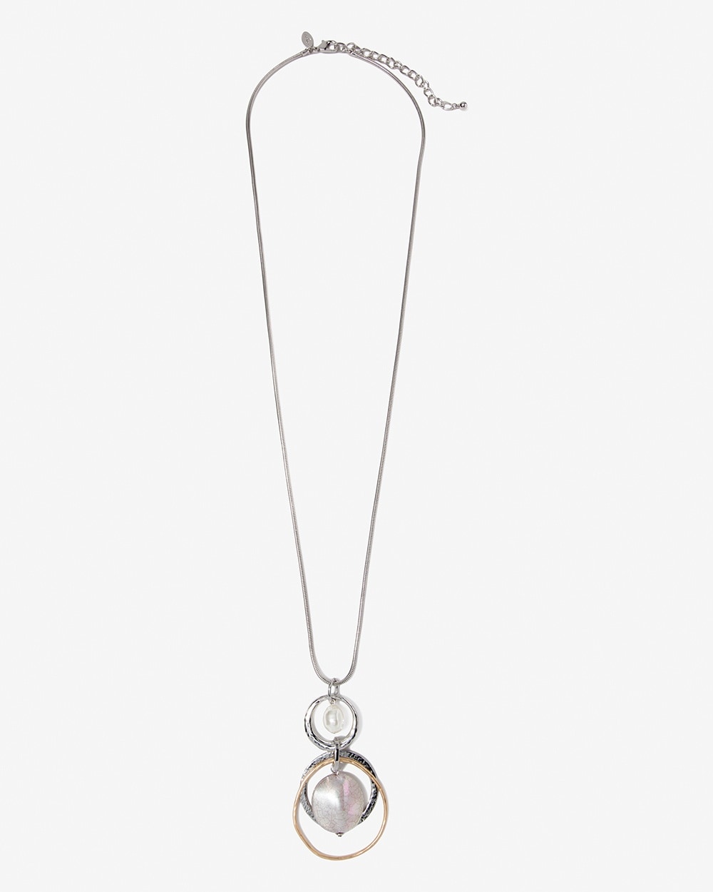 Iris Crackle Pendant Necklace