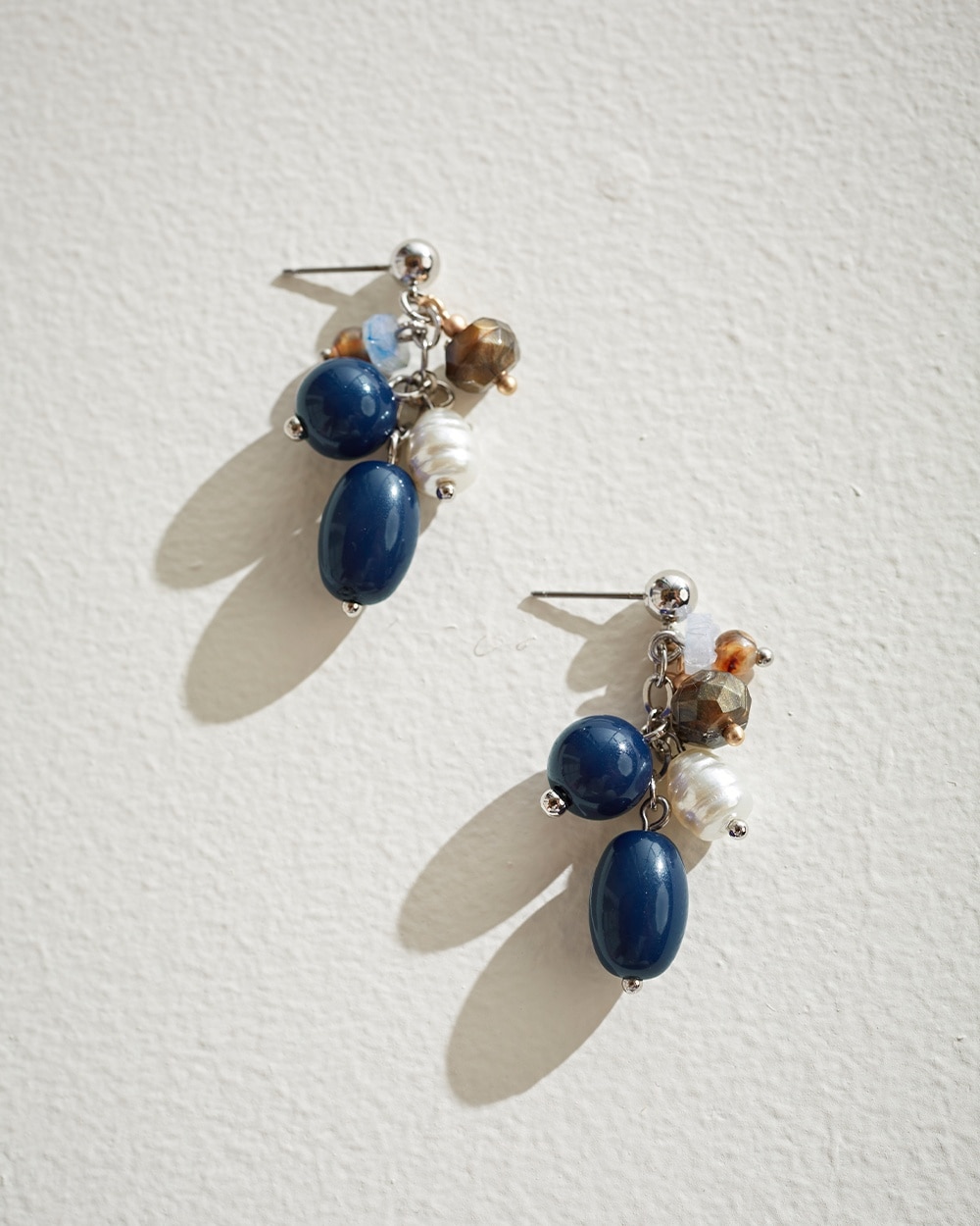 Blue Cluster Earrings