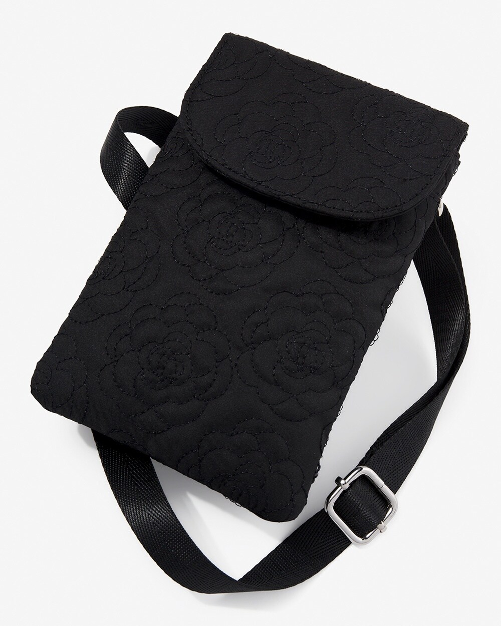 Floral Quilted Crossbody Bag