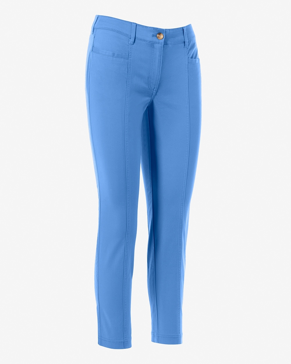 Soft Chino Seamed Ankle Pants