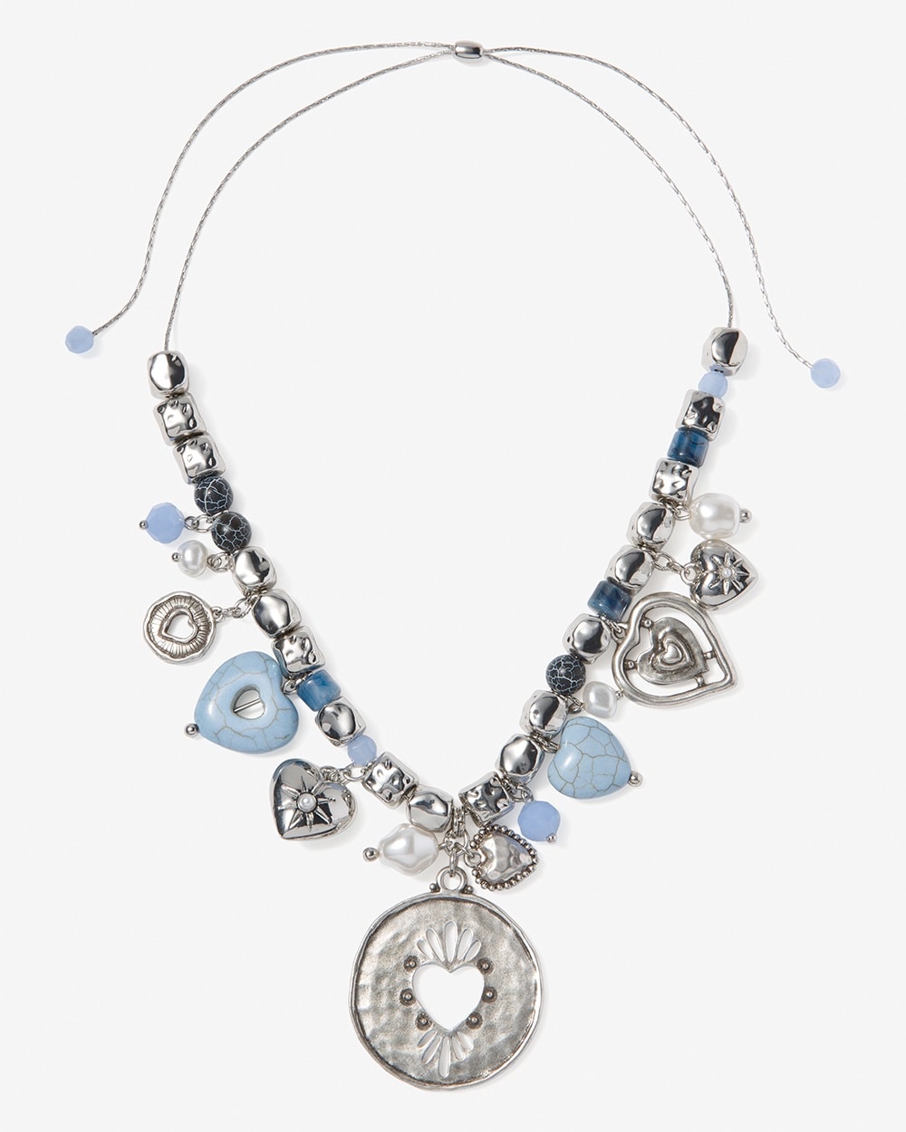 Whimsy Hearts Adjustable Bib Necklace