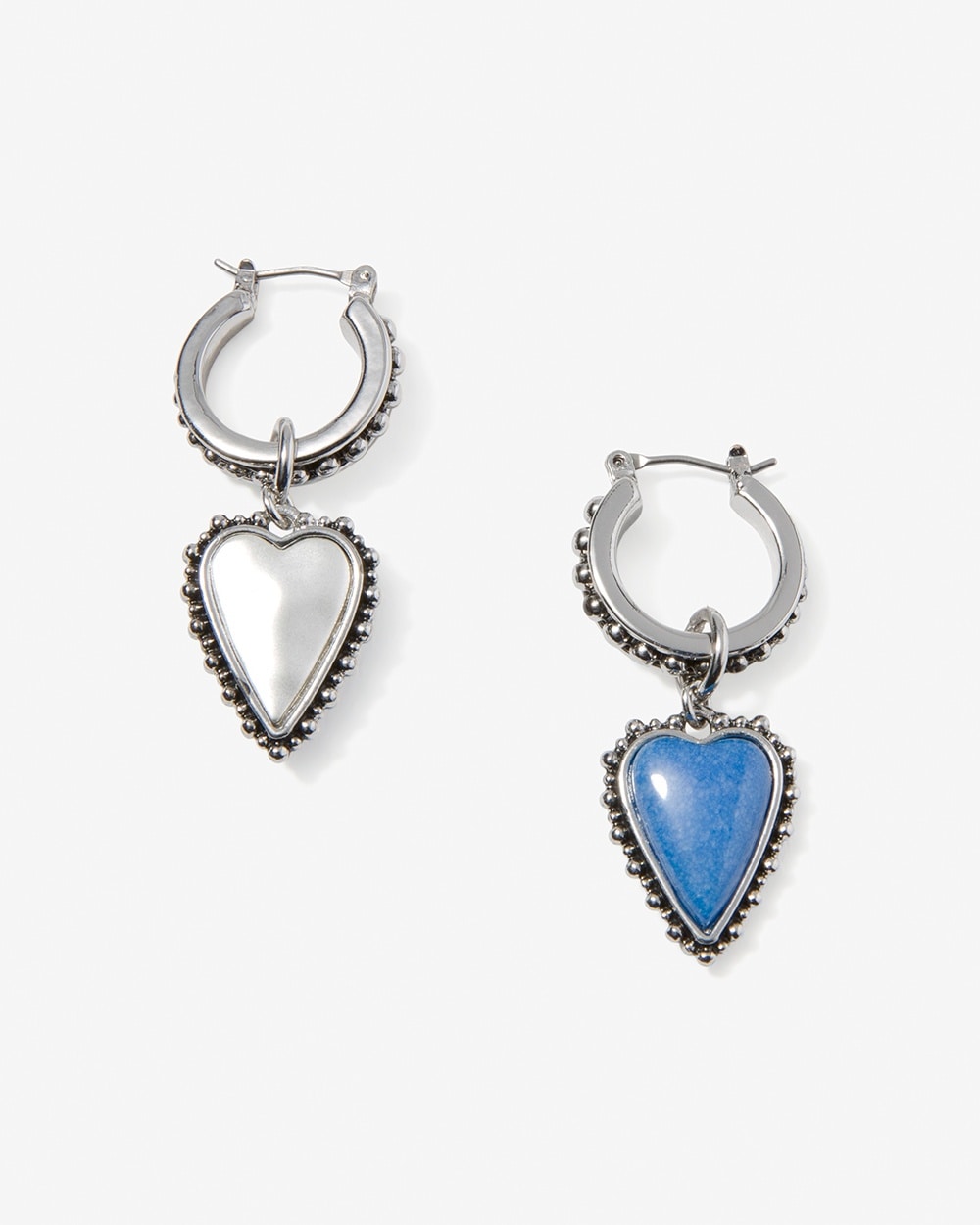 Whimsy Hearts Convertible Click-It Hoop Earrings