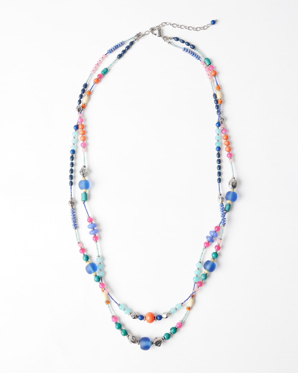 Multicolor Twist Multistrand Necklace