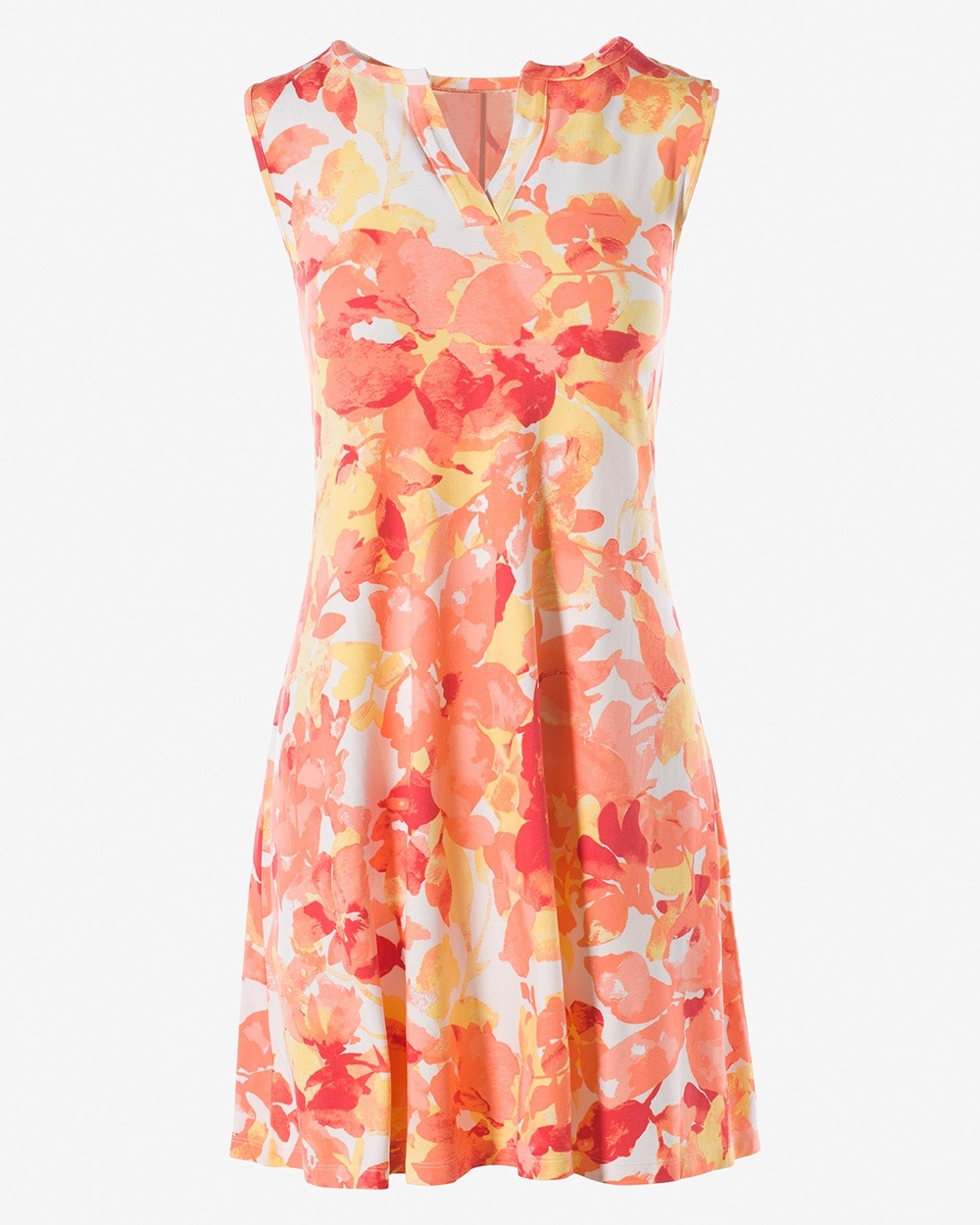 Spectrum Floral Knee-Length Dress