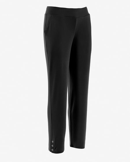 Weekends Seasonless Jersey Pull-On Slim Ankle Pants - Chico's Off The Rack  - Chico's Outlet