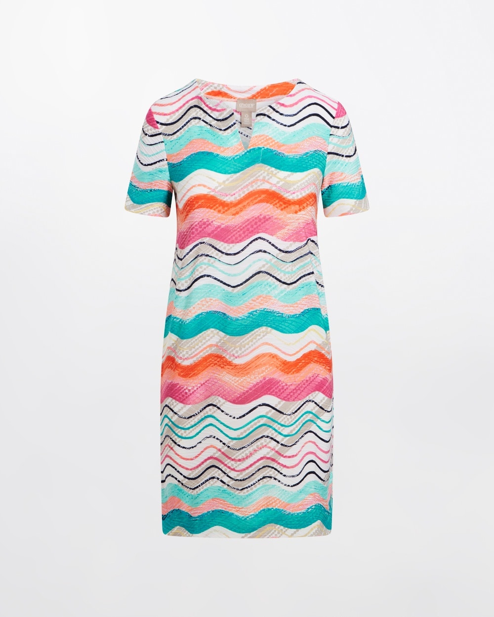 Palm Springs Stripe Below-Knee Dress