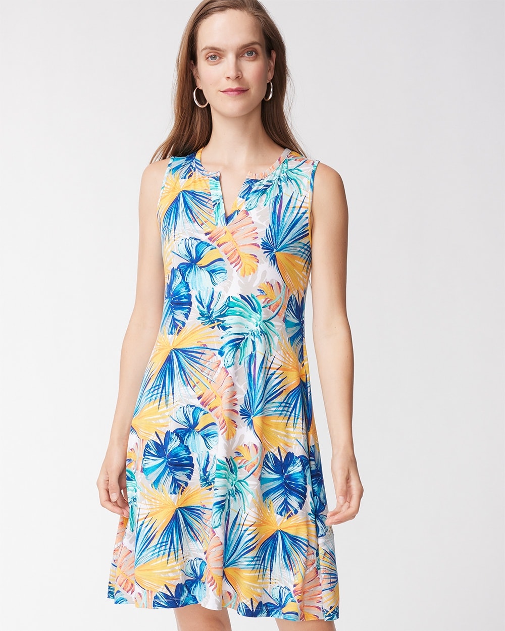 Jungle Palms Shelley Knee-Length Dress