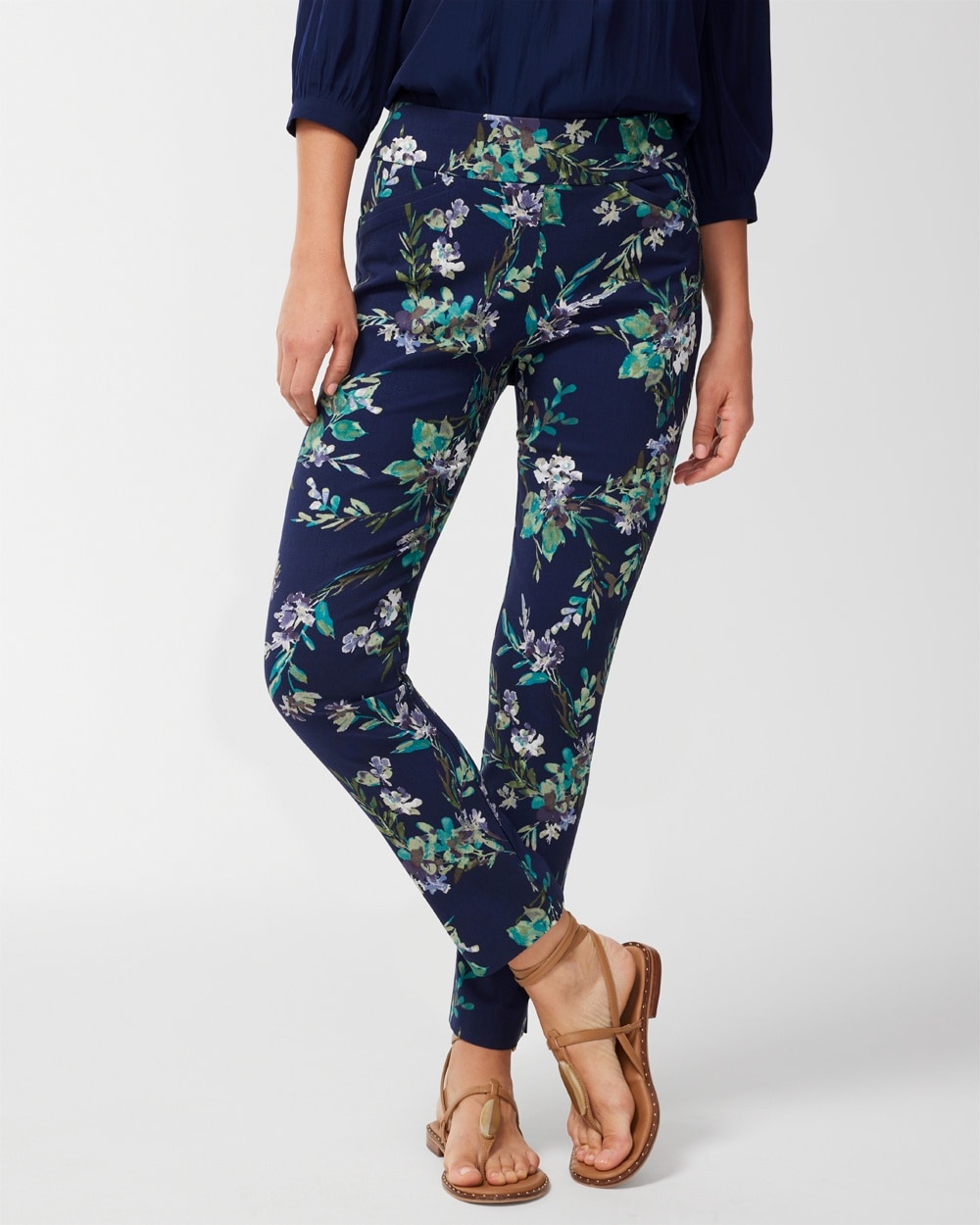 Perfect Stretch Enchanted Floral Josie Slim Ankle Pants