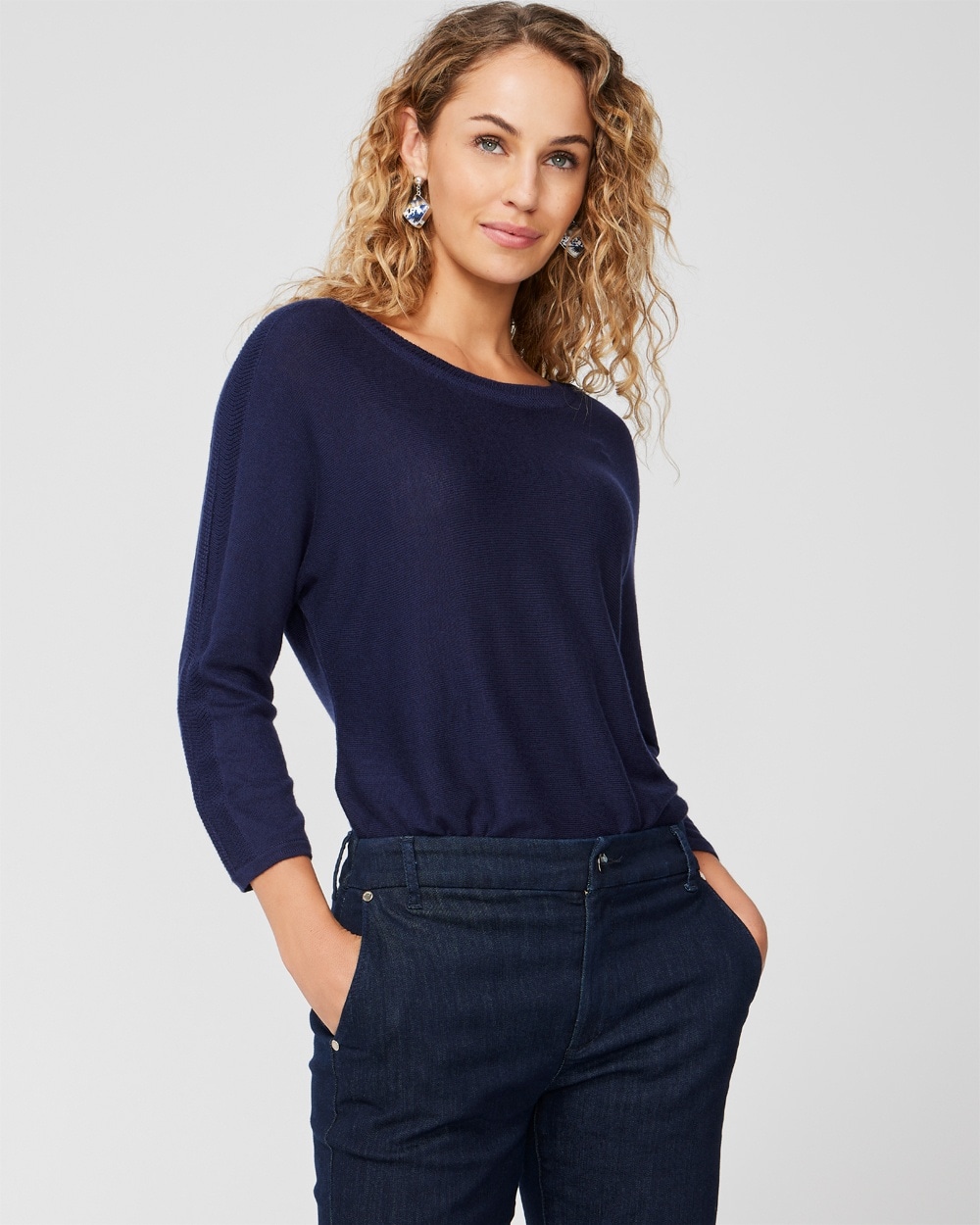 Touch of Cashmere Novelty Trim Sweater