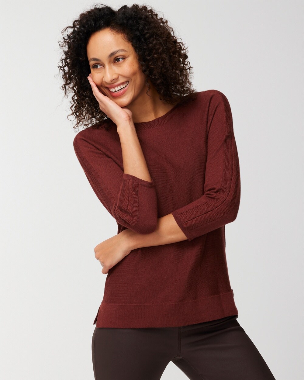 Touch of Cashmere Novelty Trim Sweater