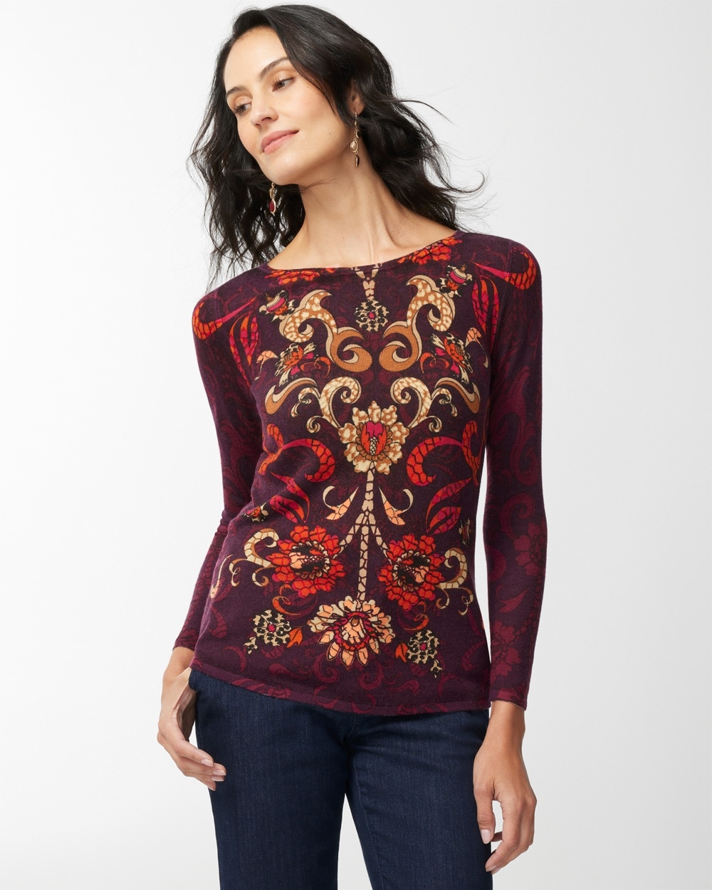 Touch of Cashmere Mixed Soiree Sweater